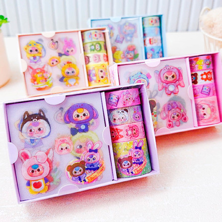 Набор скотч и наклейки ЛаБуБу WC08