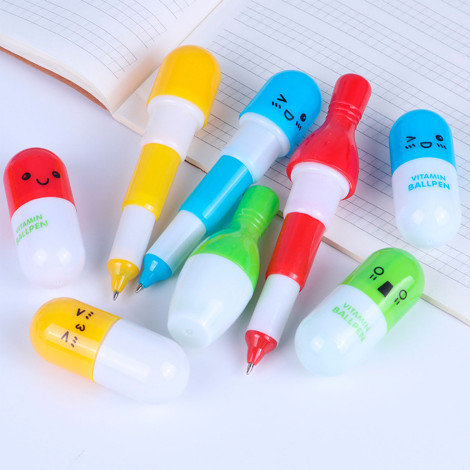 Шариковая ручка с витаминной капсулой 2 шт ABC-X03