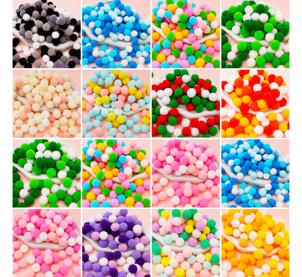 Красочные эластичные помпоны своими руками MG-3595