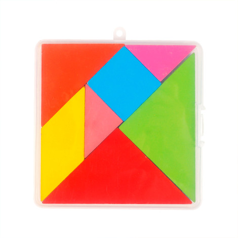 Головоломка Танграм в коробке QY-366  14,5 см