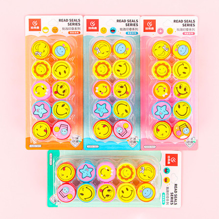 Набор штампов смайлики  RM-DJ03-0015