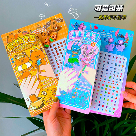 Наклейки для ногтей с мультяшными рисунками HS-8031