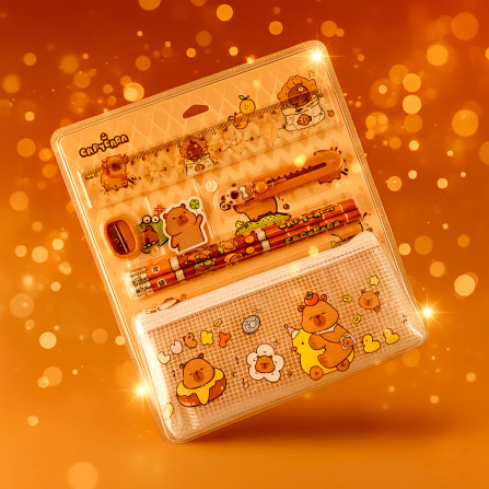 Набор детский с пеналом Капибара 6602