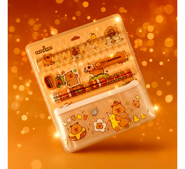 Набор детский с пеналом Капибара 6602