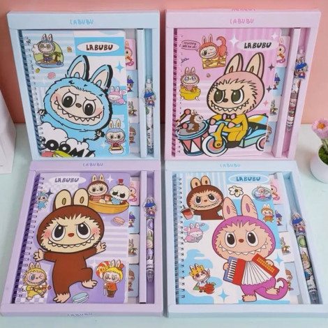 Блокнот А-5 на пружине Лабубу TQ-B5-10