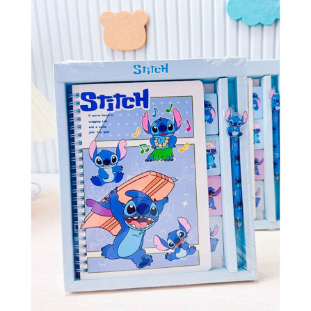 Блокнот А-5 на пружине Стич TQ-B5-11