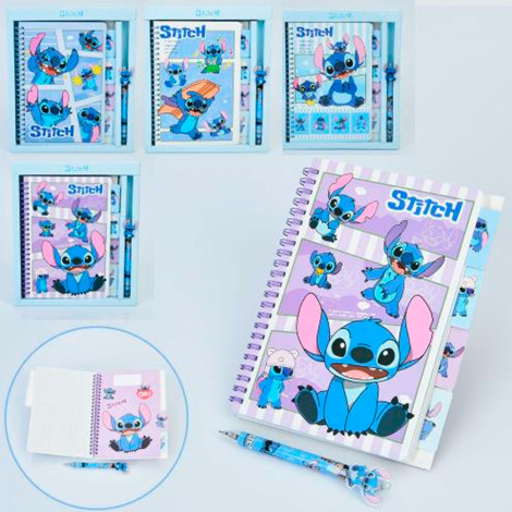 Блокнот А-5 на пружине Стич TQ-B5-11