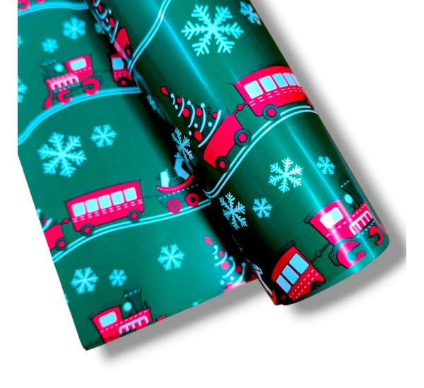 Упаковочная бумага  НОВОГОДНЯЯ   (50см x 70см)