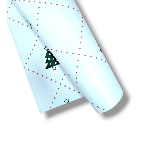 Упаковочная бумага  НОВОГОДНЯЯ   (50см x 70см)