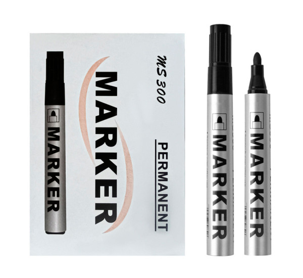 Маркер перманентный черный MS300