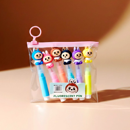 Текстовыделитель набор 6 шт 808-5 Labubu