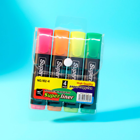 Текстмаркеры набор 4 шт 102-4