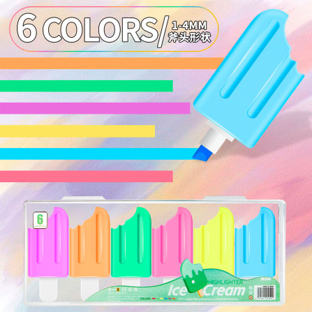 Текстмаркеры набор 6 шт 2009