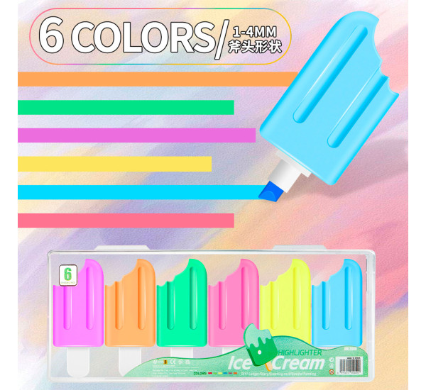 Текстмаркеры набор 6 шт 2009