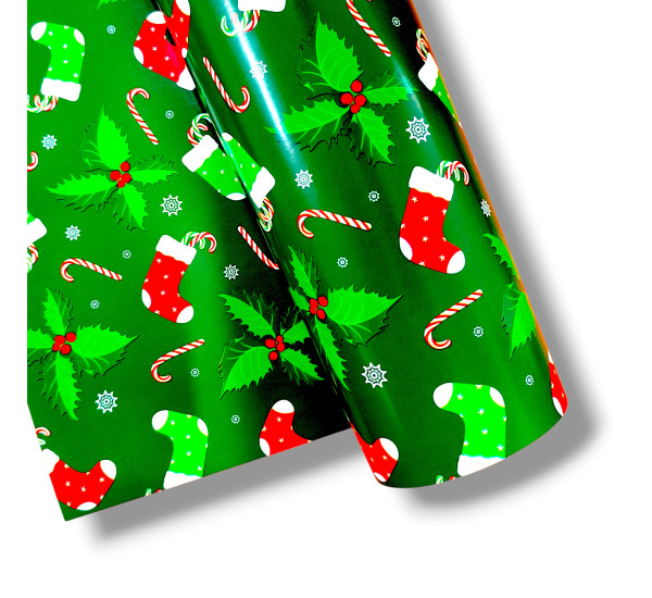 Упаковочная бумага  НОВОГОДНЯЯ   (100см x 140см)