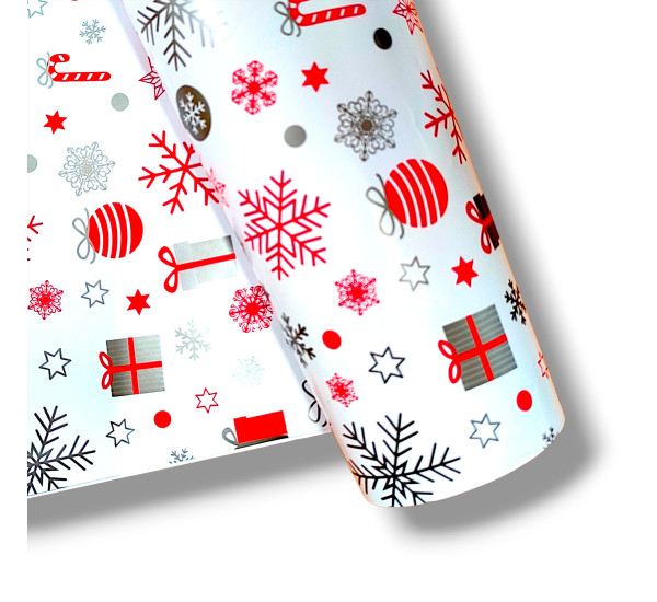 Упаковочная бумага  НОВОГОДНЯЯ   (100см x 140см)
