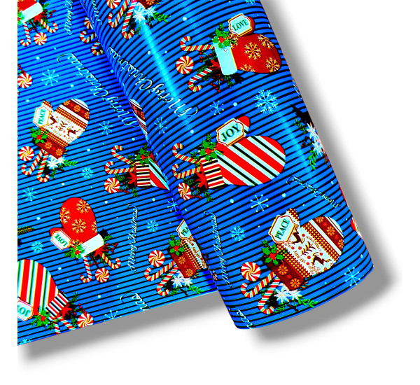 Упаковочная бумага  НОВОГОДНЯЯ   (100см x 140см)