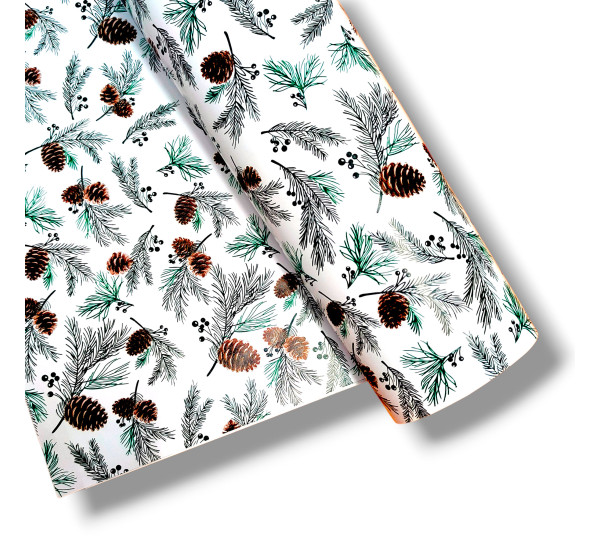 Упаковочная бумага  НОВОГОДНЯЯ   (100см x 140см)