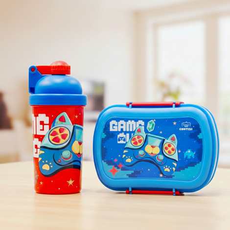 Бутылка для воды+ланчик Game Over 2035