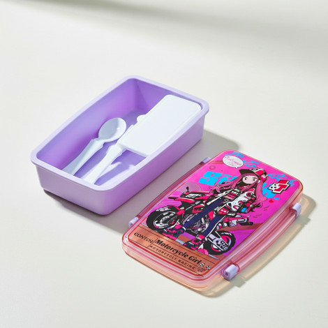 Бутылка для воды+ланчик Motorcycle Girl 2051