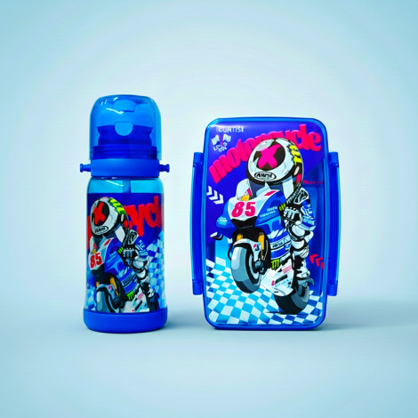 Бутылка для воды+ланчик Motorcycle Boy 2051