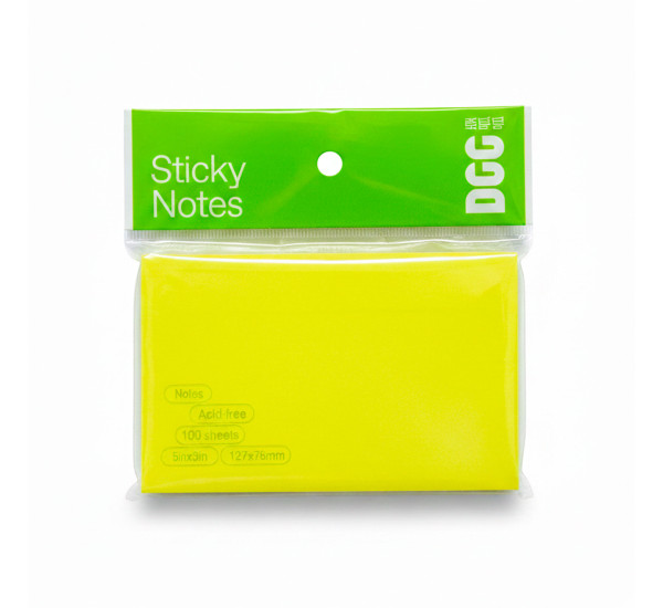 Стикер желтый неон 30*50 DGG