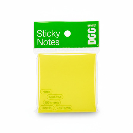 Стикер желтый неон 30*30 DGG