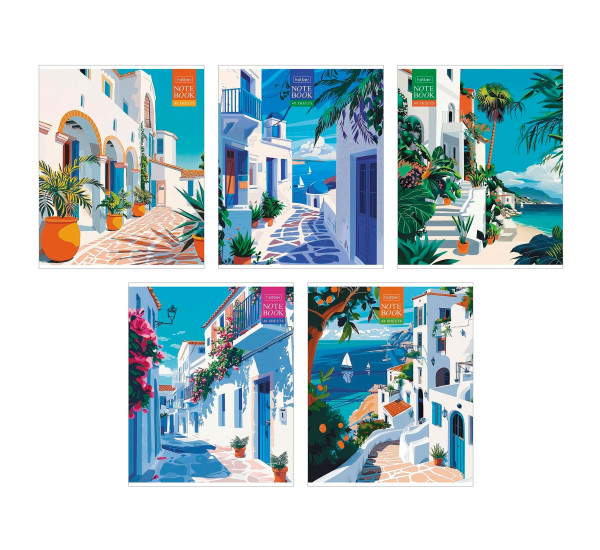 Тетрадь 48л А5ф клетка Солнечные кварталы