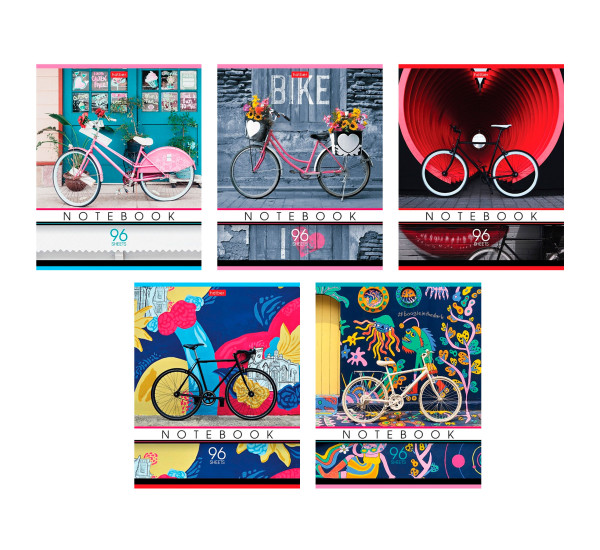 Тетрадь 96л А5ф клетка -Мне нравится мой велосипед-