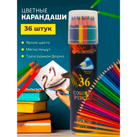 Карандаши цветные 36 цв 818-36 Tianbowen