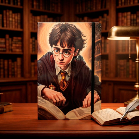 Блокнот на резинке А-5 9036-50 Harry Potter