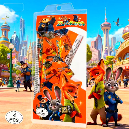 Набор линеек Zootopia 15 см KD-15TC-DW