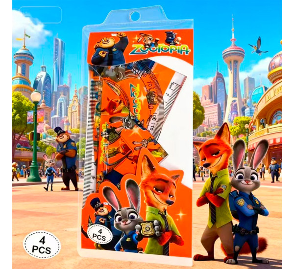 Набор линеек Zootopia 15 см KD-15TC-DW