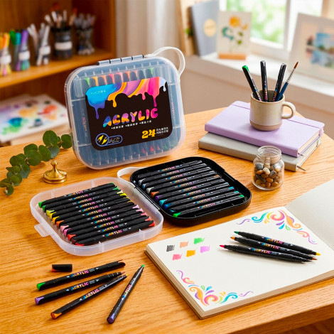 Маркеры акриловые 24 цв 6106