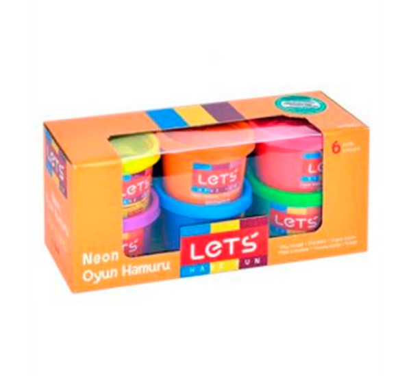 Пластилин Oyun Hamuru 6 цв 600 гр 8346 (Lets)