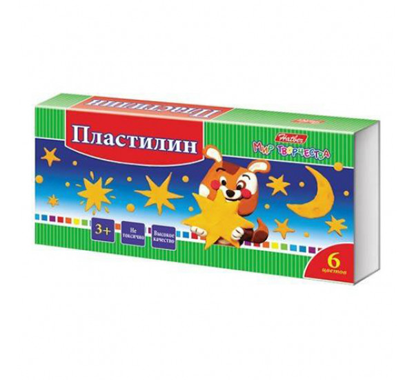 Пластилин (6 цв) "Hatber" Пластилин (6 цв) "Hatber"