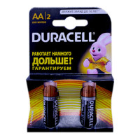 Батарейки "Duracell" АА 2 штуки в пачке