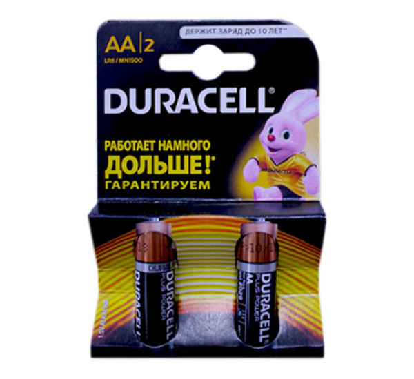 Батарейки "Duracell" АА 2 штуки в пачке